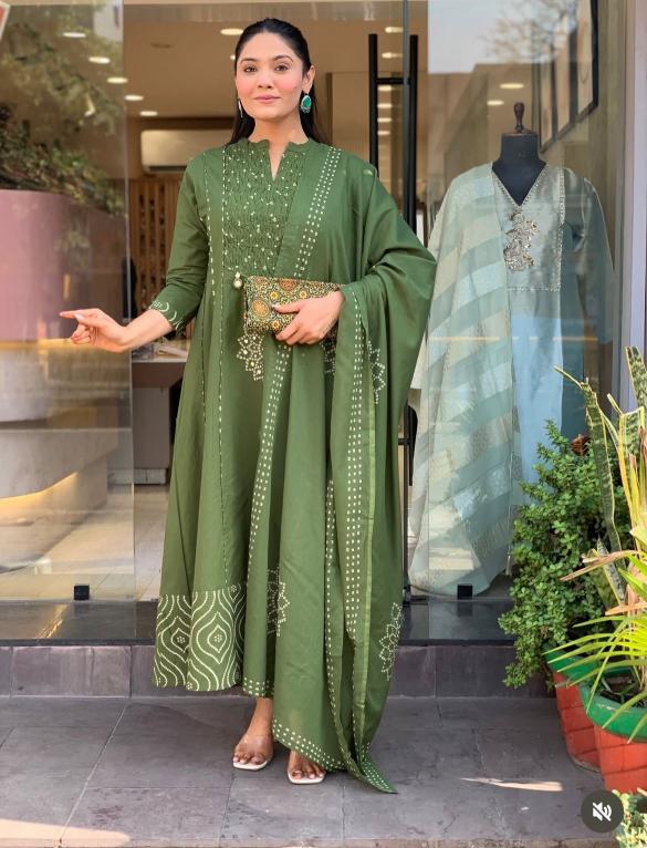 Jaipuri a line 3pcs wholesale kurti in chandni chowk